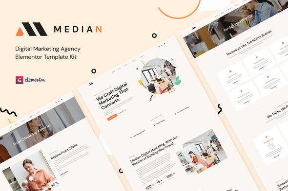 Median - Digital Marketing Agency Elementor Template Kit