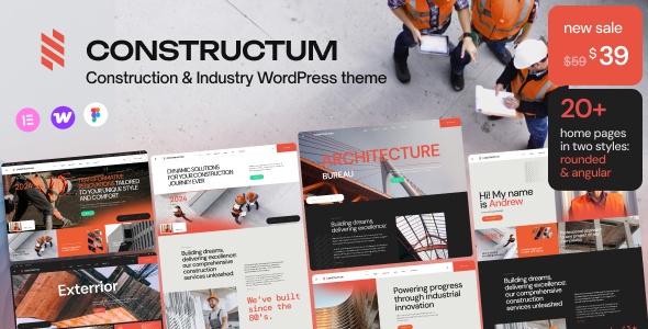 Constructum - Construction & Industry WordPress theme