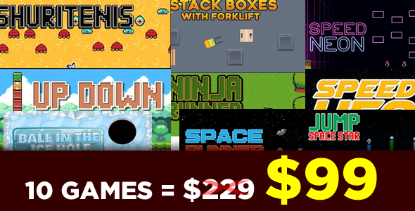 Bundle 10 Games - HTML5 Games \"Construct 3\"