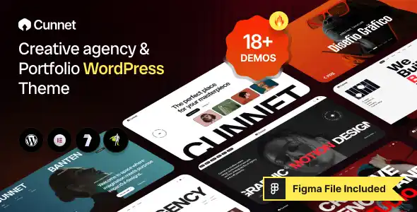 Cunnet - Creative Agency and Portfolio WordPress Theme