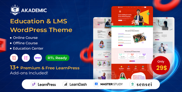 Akademic - Education LMS WordPress Theme 2 Akademic - Education LMS WordPress Theme