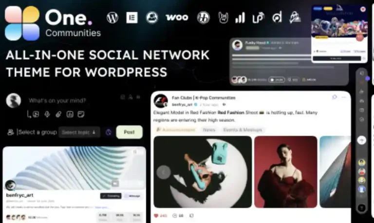 One – BuddyPress Theme for Membership & Community Sites