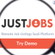 JustJobs – Remote Job Listings SaaS platform