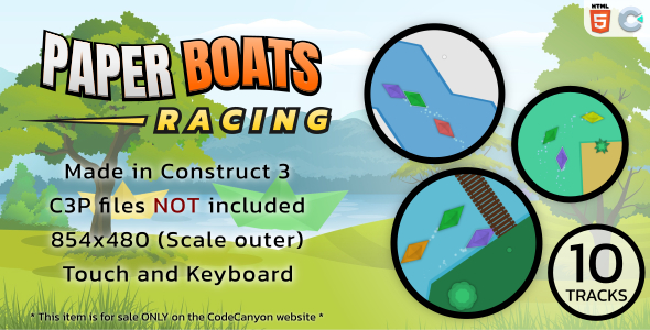 Paper Boats Racing - HTML5 Racing game (NO C3P) 2 Paper Boats Racing - HTML5 Racing game (NO C3P)