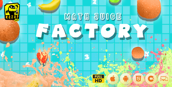 Math Juice Factory - Educational Game (Construct 3)