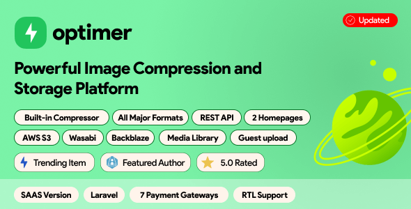 Optimer - Advanced Image Compression + Cloud Storage Platform