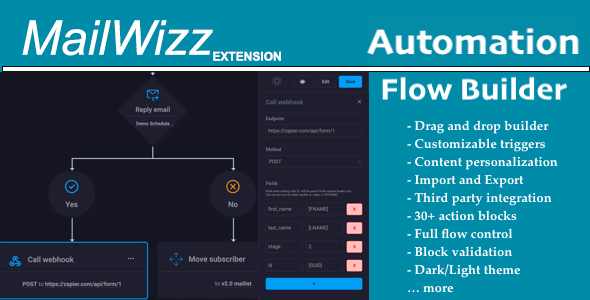 Automation Flow Builder for MailWizz EMA 2 Automation Flow Builder for MailWizz EMA