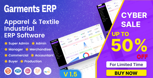 Garments ERP - Apparel & Textile Industrial ERP Software 2 Garments ERP - Apparel & Textile Industrial ERP Software