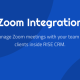 Zoom Integration for RISE CRM