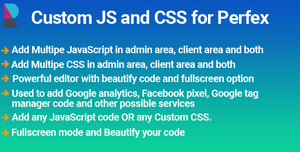 Elite Custom JS and CSS module for Perfex CRM 2 Elite Custom JS and CSS module for Perfex CRM