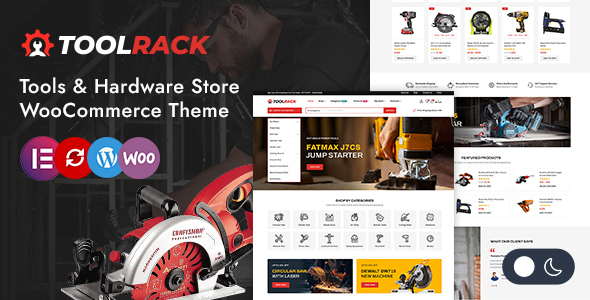 Toolrack - Machine Tools and Hardware Store WordPress WooCommerce Theme