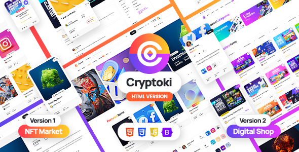 Cryptoki - HTML Template for NFT and Digital Marketplace 2 Cryptoki - HTML Template for NFT and Digital Marketplace