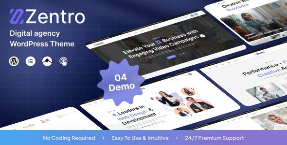 Zentro - Digital Agency WordPress 2 Zentro - Digital Agency WordPress