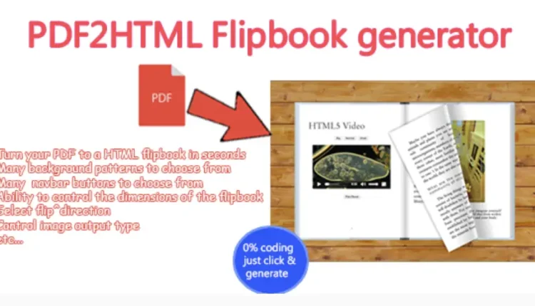 Advanced PDF to HTML Flipbook generator
