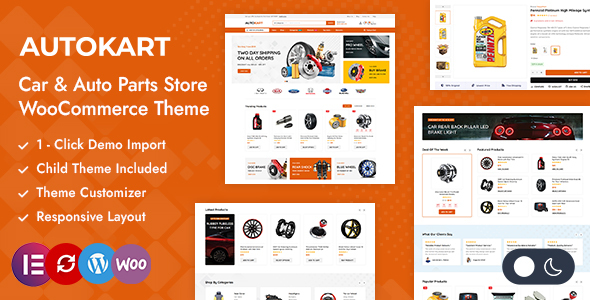 Autokart - Auto Parts and Car Accessories Store WooCommerce Theme