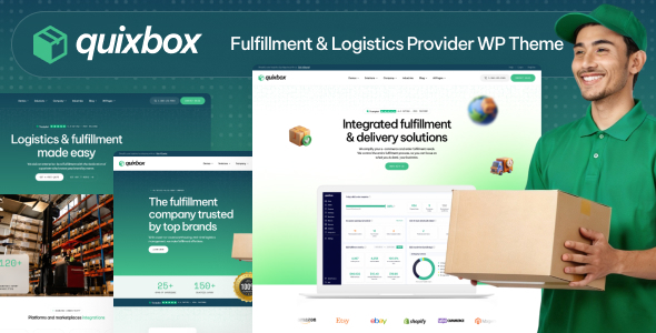 Quixbox – Fulfillment & Logistics Provider WordPress Theme