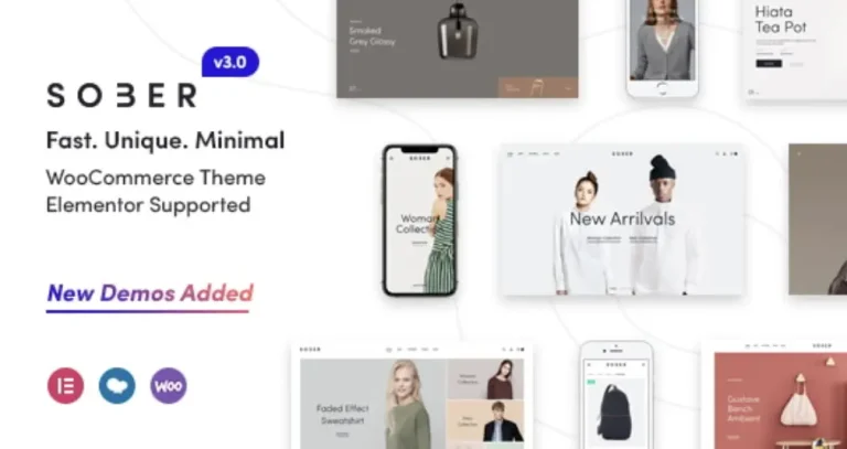 Sober - WooCommerce WordPress Theme