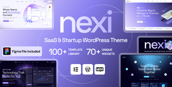Nexi - SaaS & Technology WordPress Theme