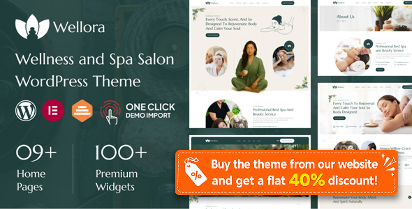 Wellora – Wellness and Spa Salon WordPress Theme