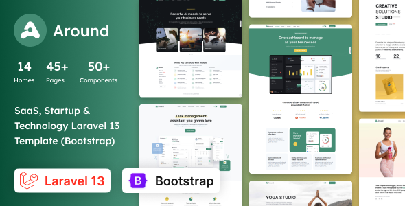 Around - Laravel 12 Multipurpose Landing Template