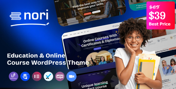 Nori - Online Courses & Education WordPress Theme