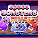 Space Monsters Falls - HTML5 Game Template