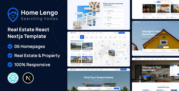 Homelengo - Real Estate React NextJS Template