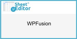 WP Sheet Editor – WPFusion