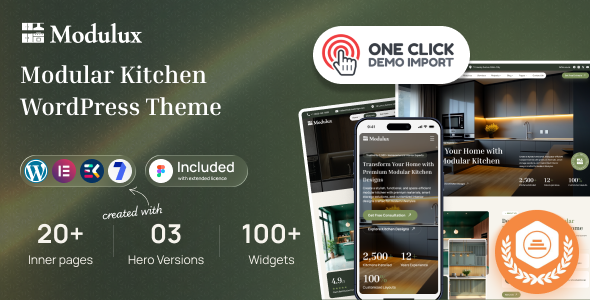 Modulux - Modular Kitchen WordPress Theme