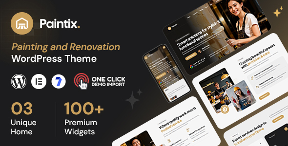 Paintix - Painting & Renovation WordPress Theme