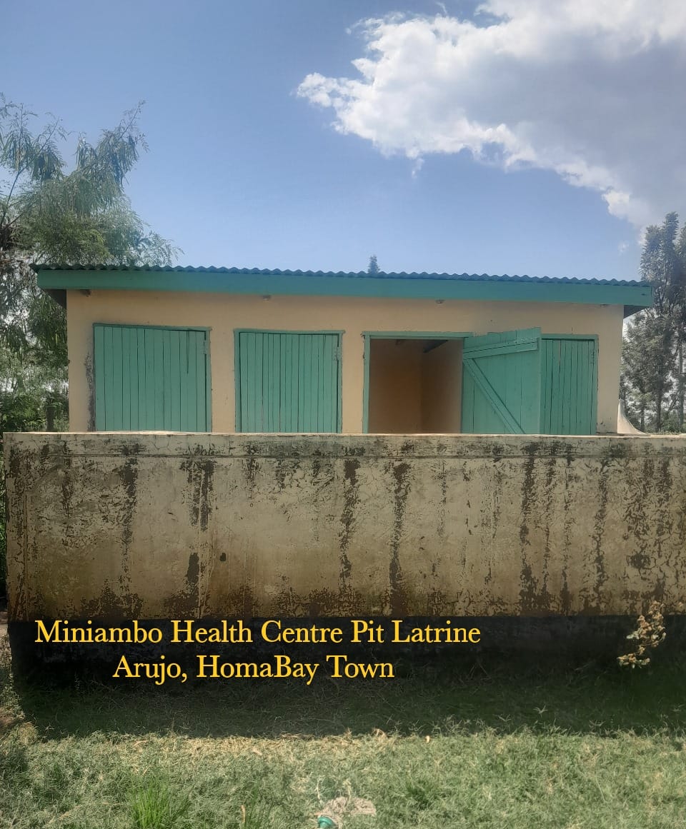 Miniambo health centre pit latrune.