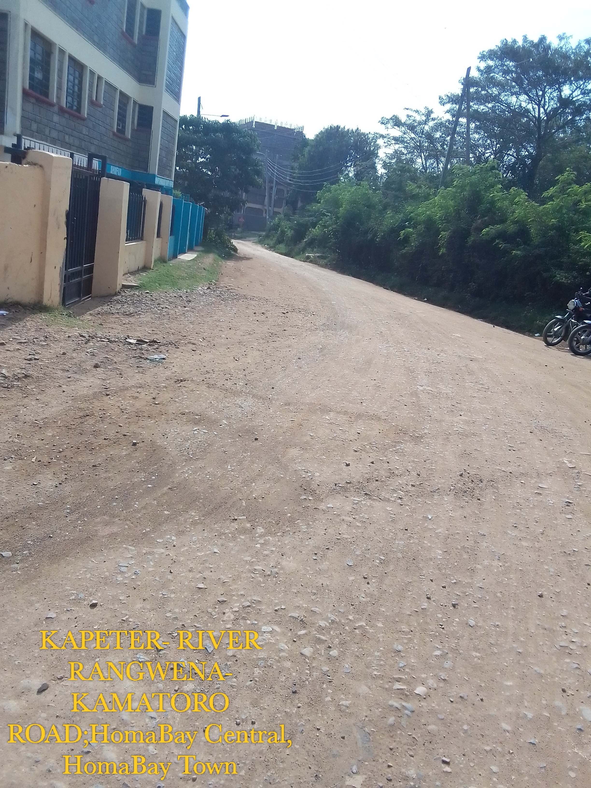 PROPOSED OPENING OF KAPETER- RIVER RANGWENA- KAMATORO ROAD.