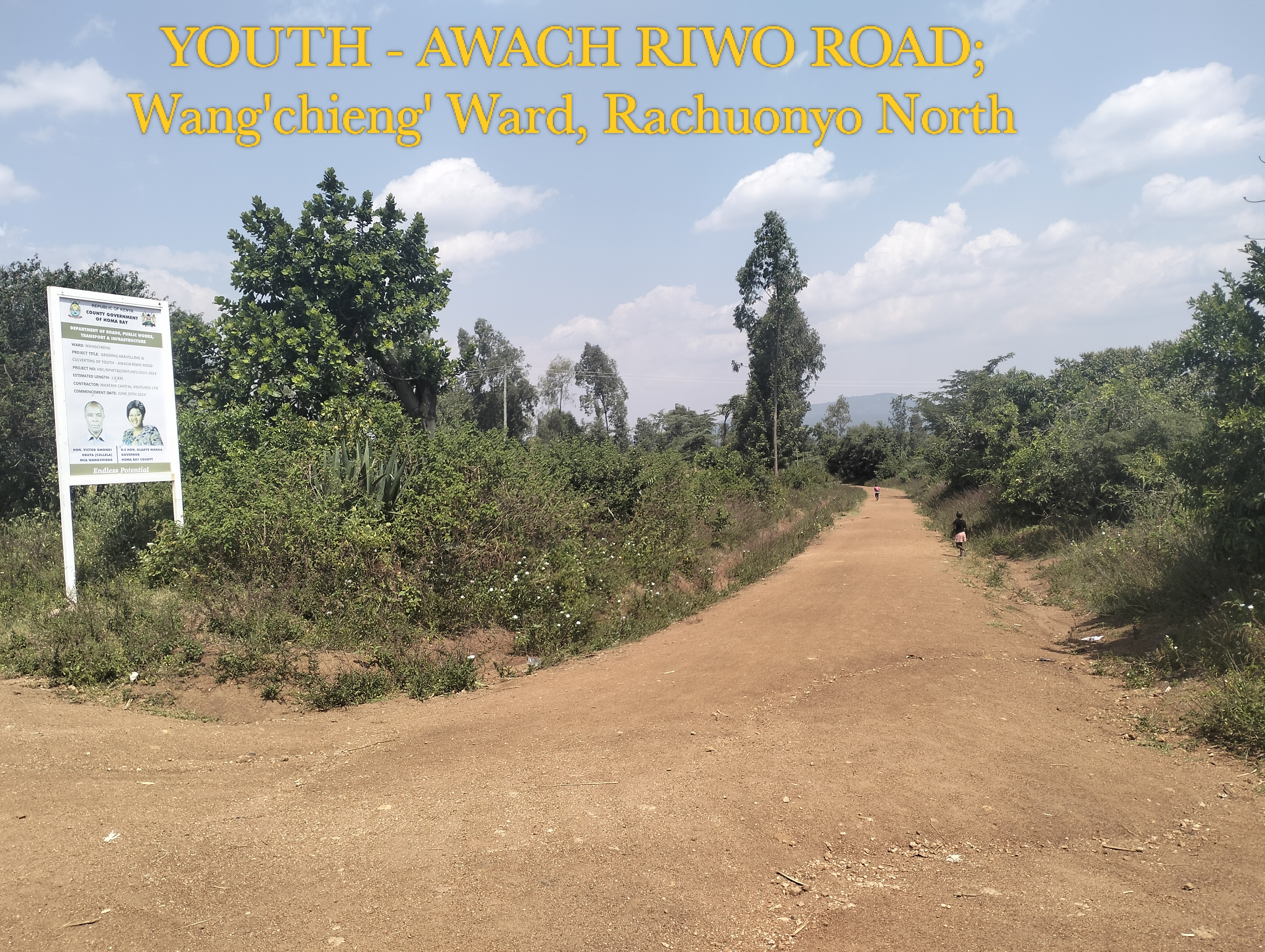 GRADING, GRAVELLING AND CULVERTING OF YOUTH - AWACH RIWO ROAD