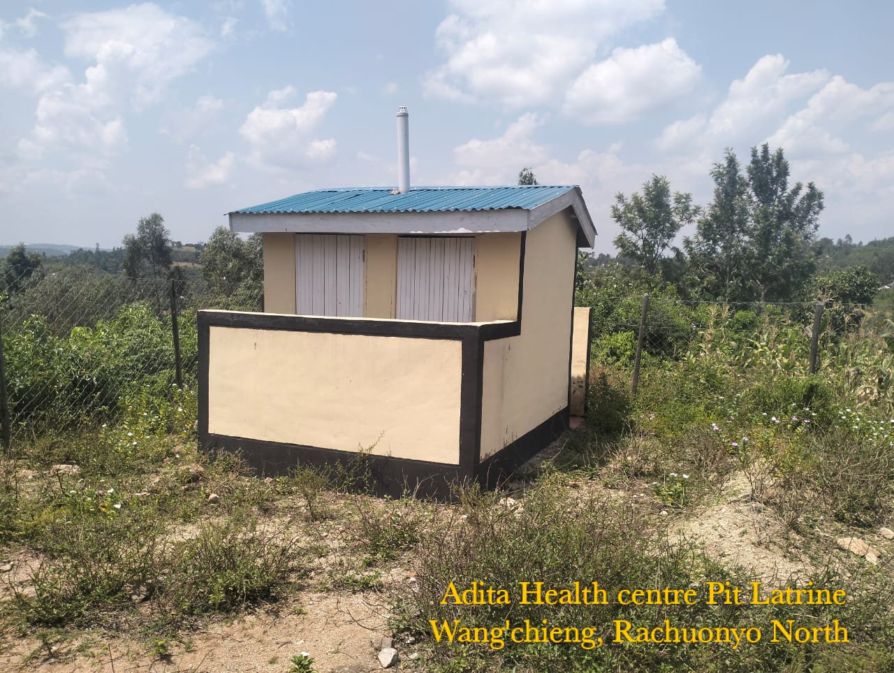Construction of pit latrine Adita (health centre)