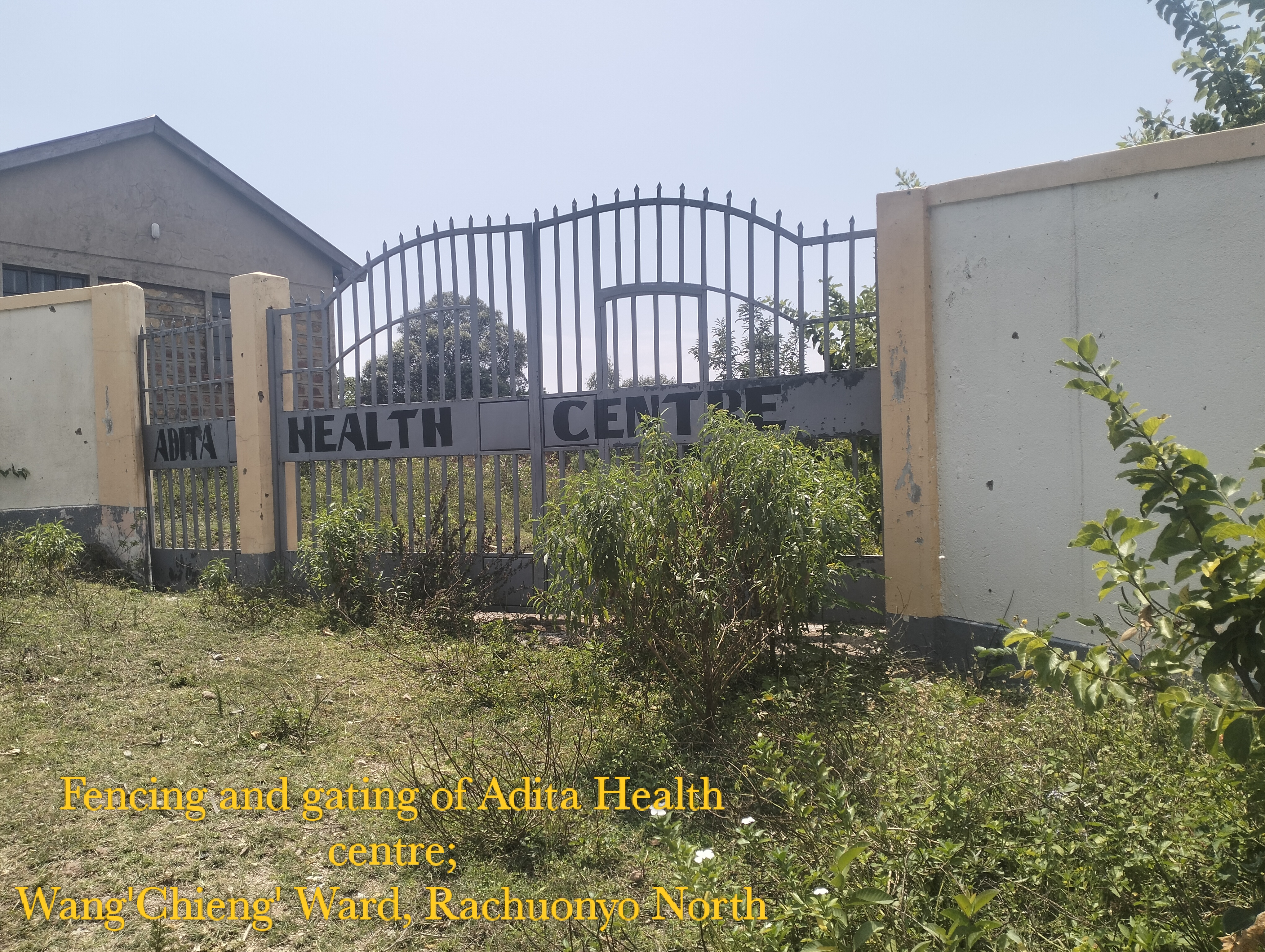 Fencing and gating of Adita Health centre