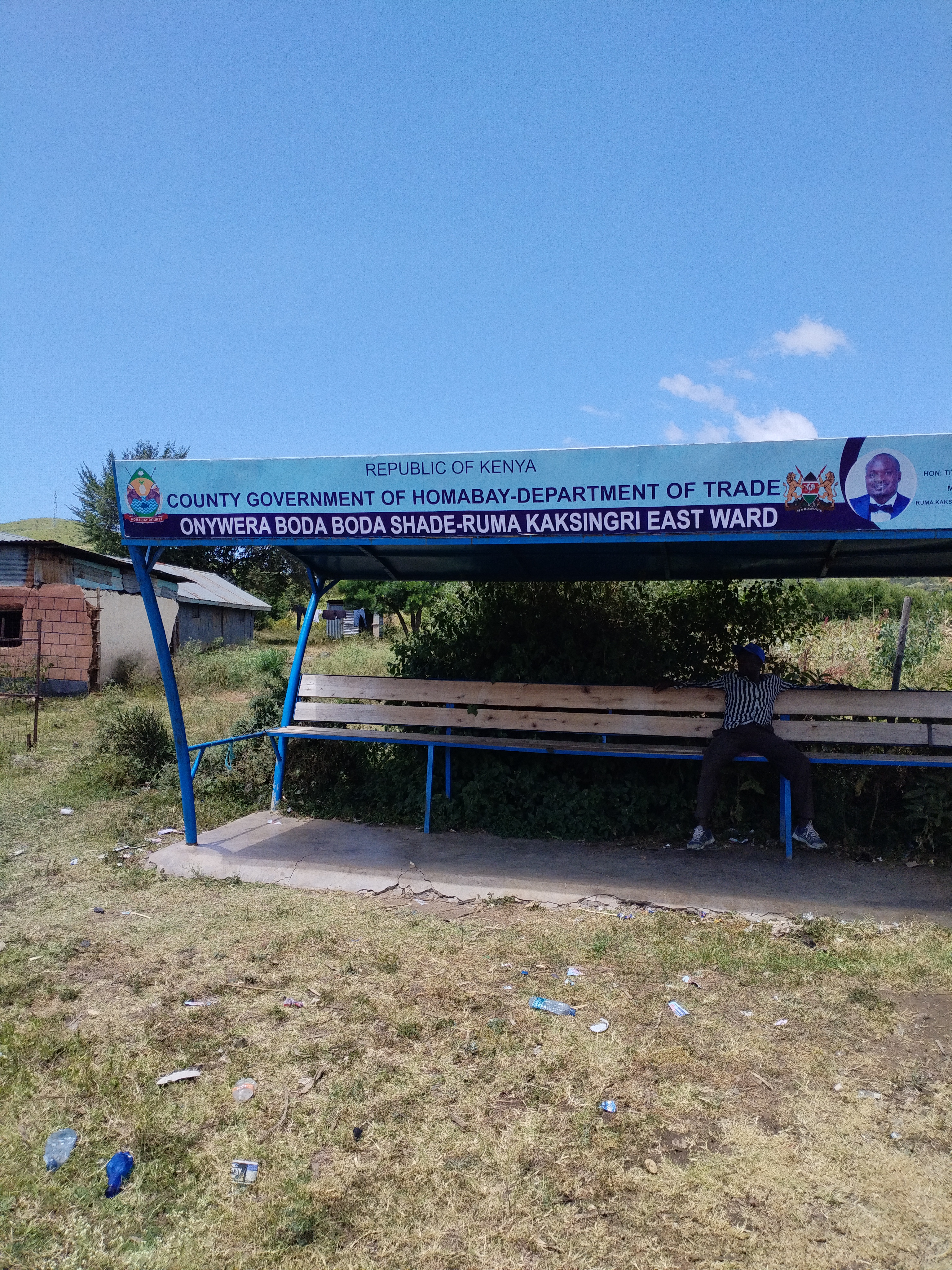 Onywera boda boda shade.