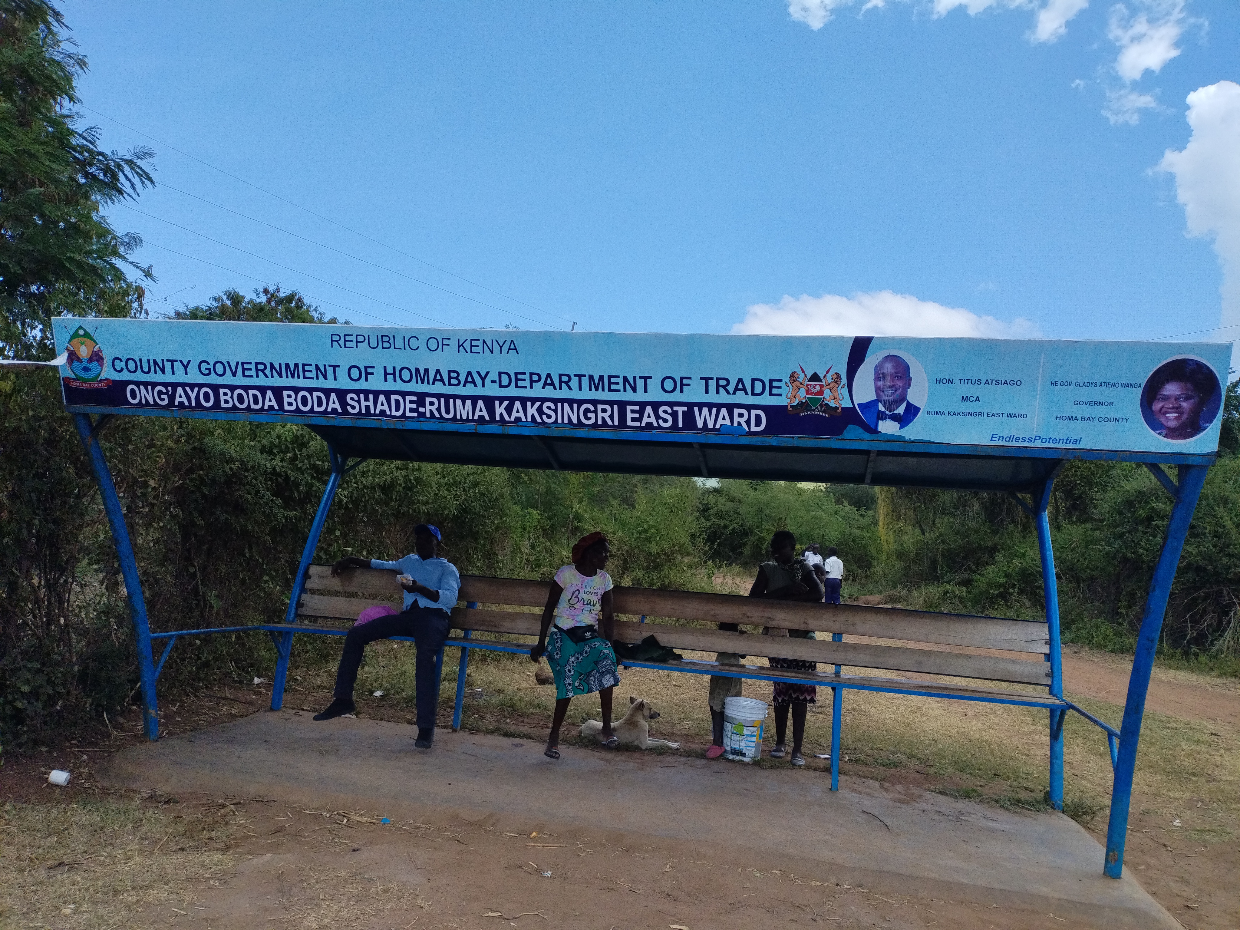 Ongayo boda boda shade.