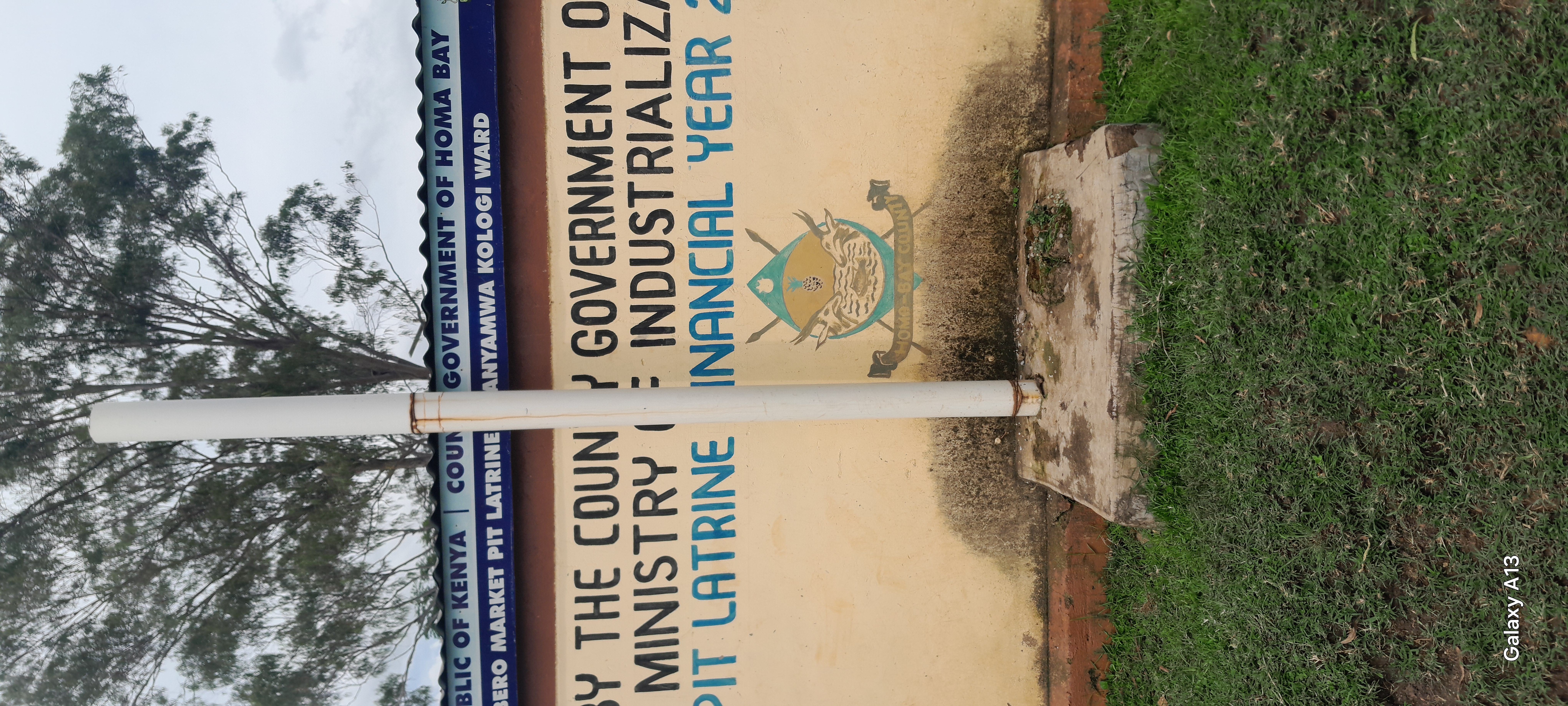 Mbero market pit latrine