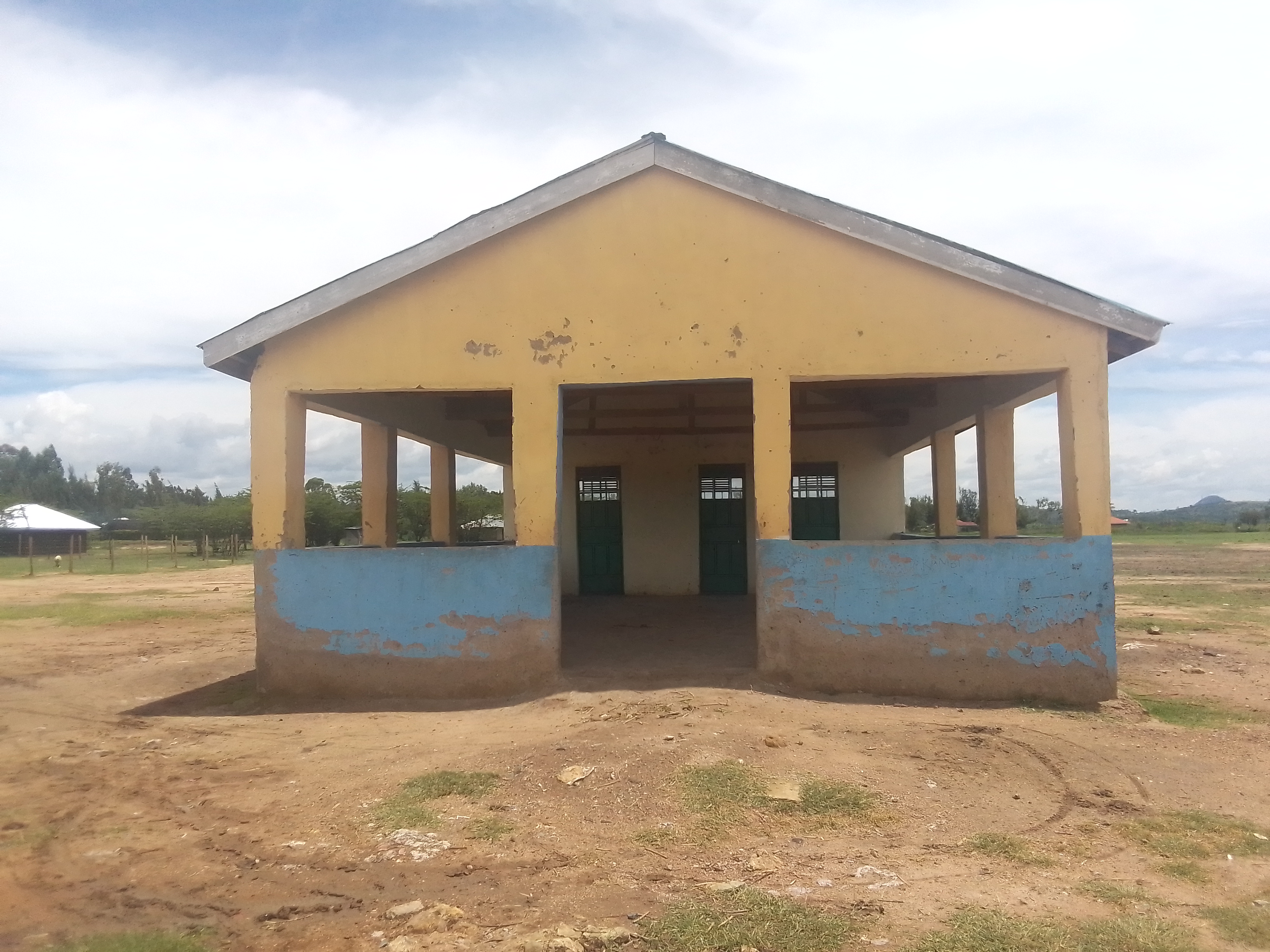 Construction of Fish Banda at ombogo beach.