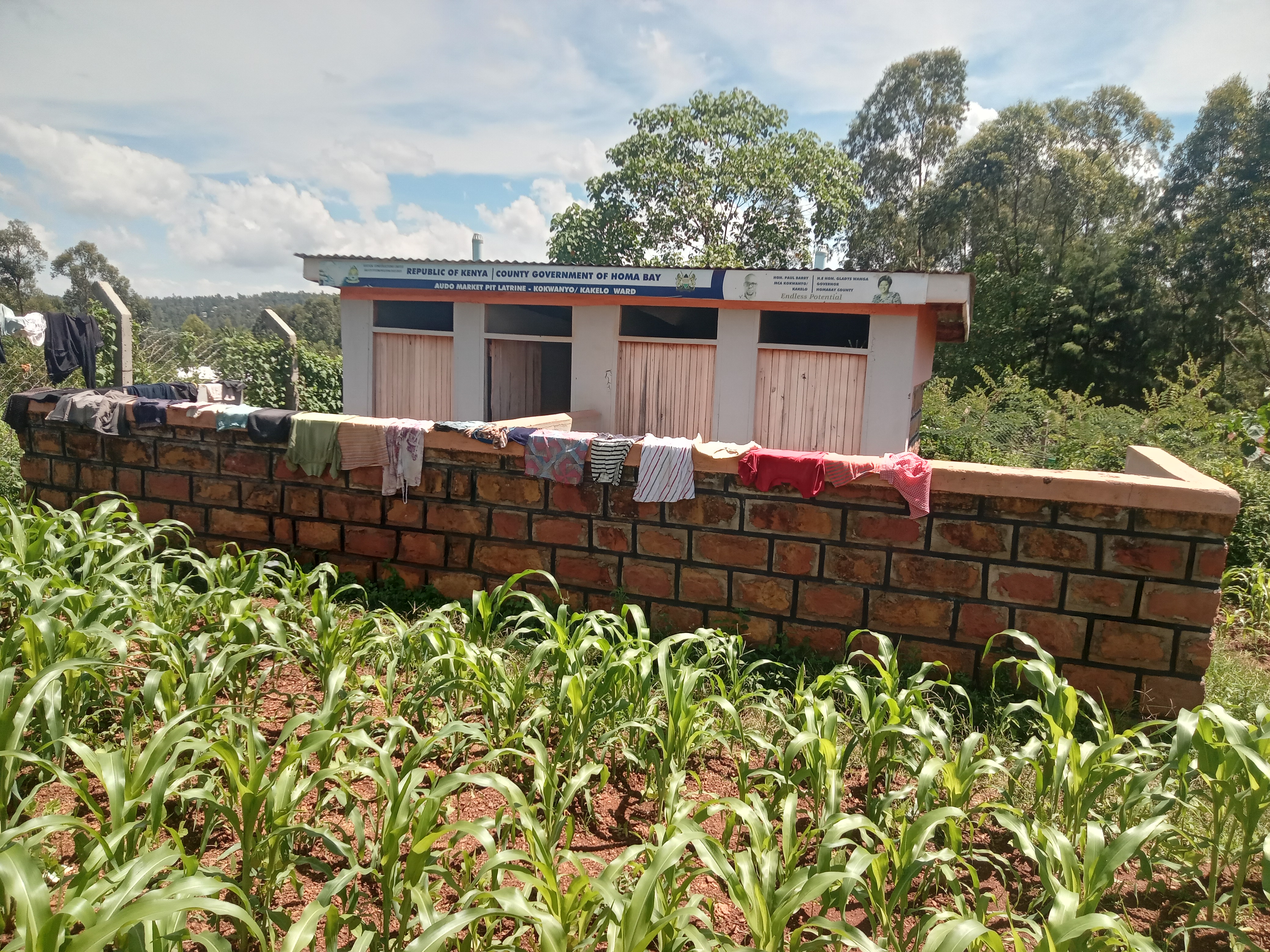 Audo Market pit latrine