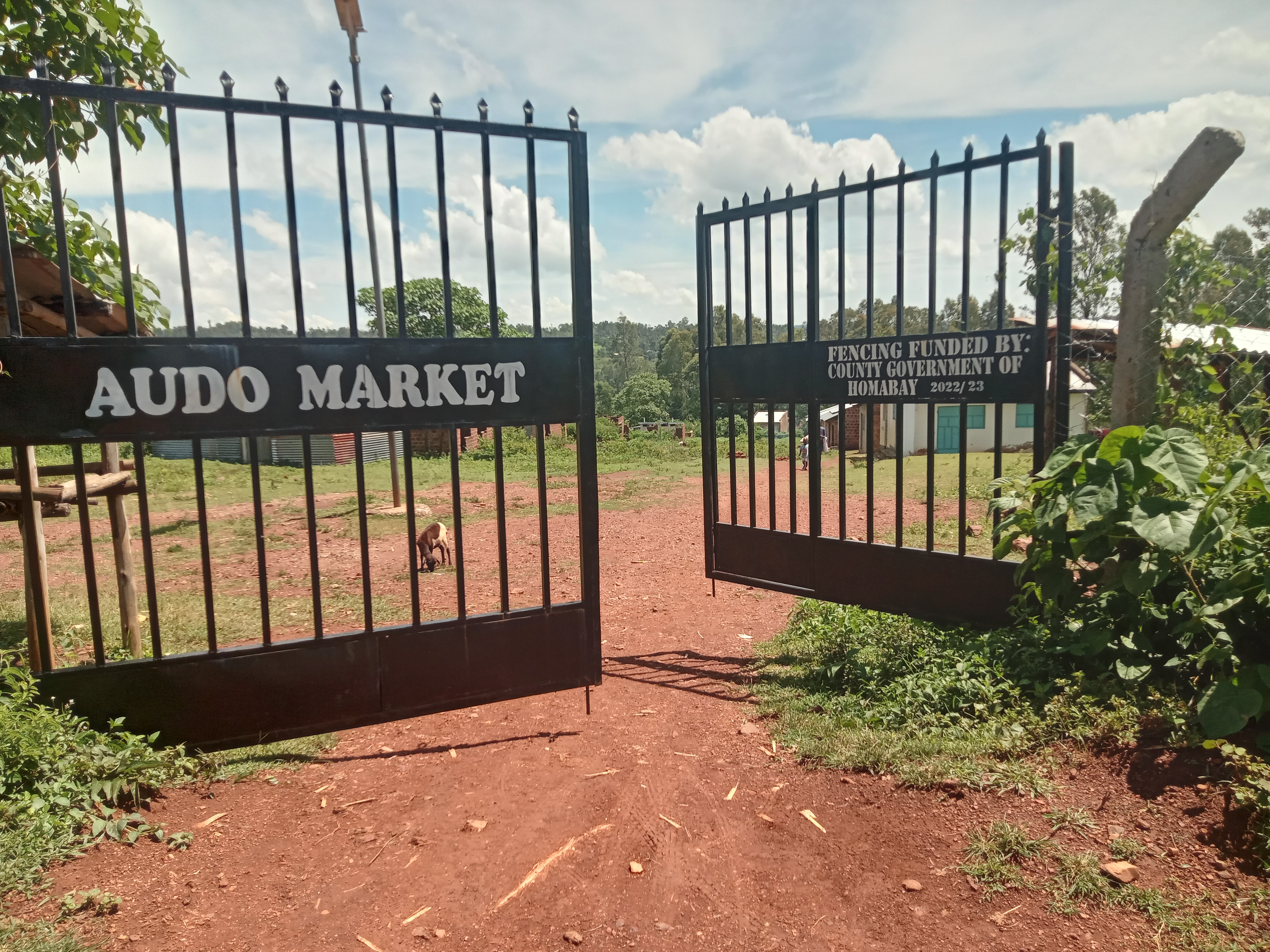Fencing and gating of Audo Market