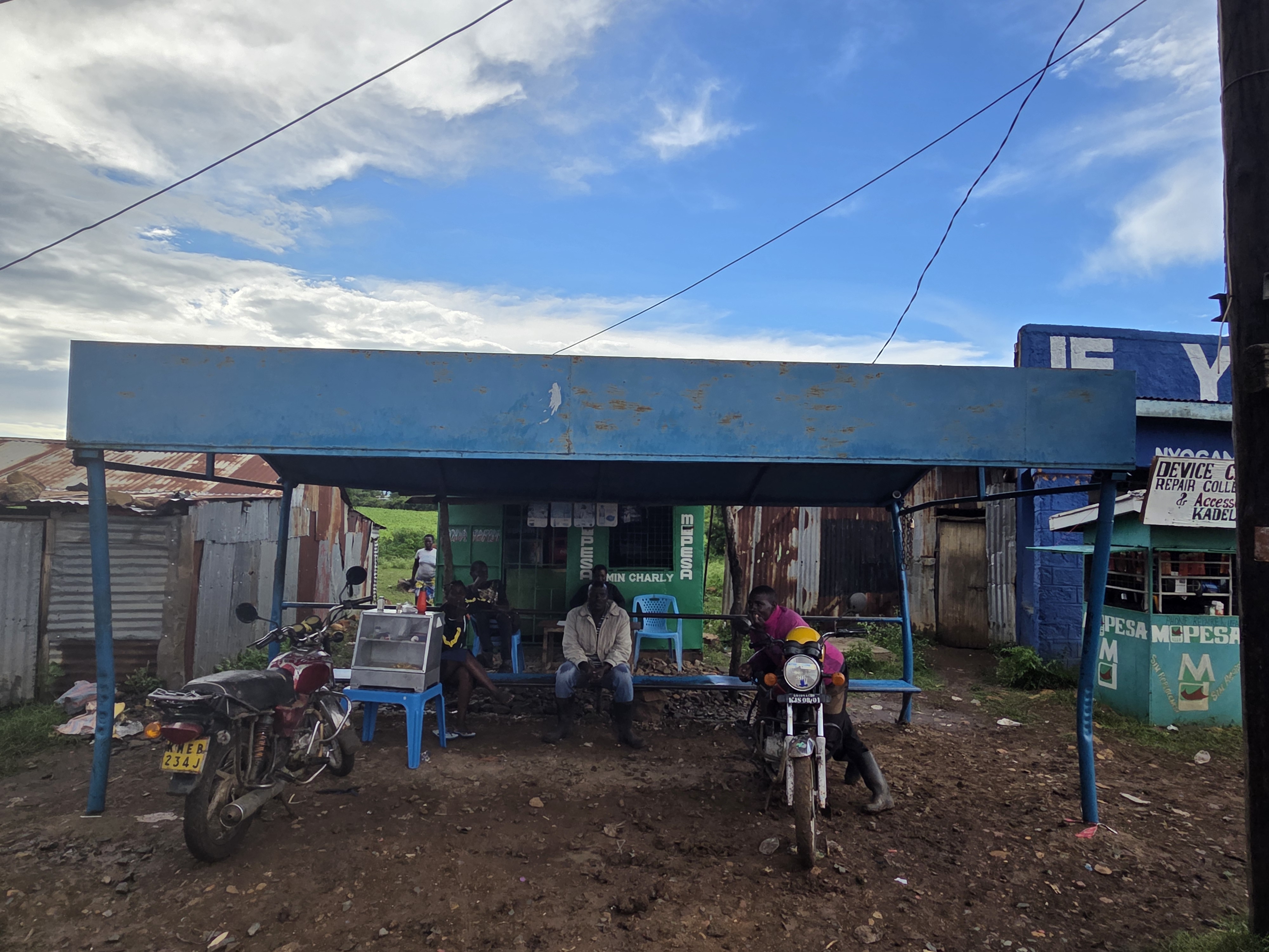 CONSTRUCTION OF A MODERN BODA BODA SHADE AT KADEL CENTER