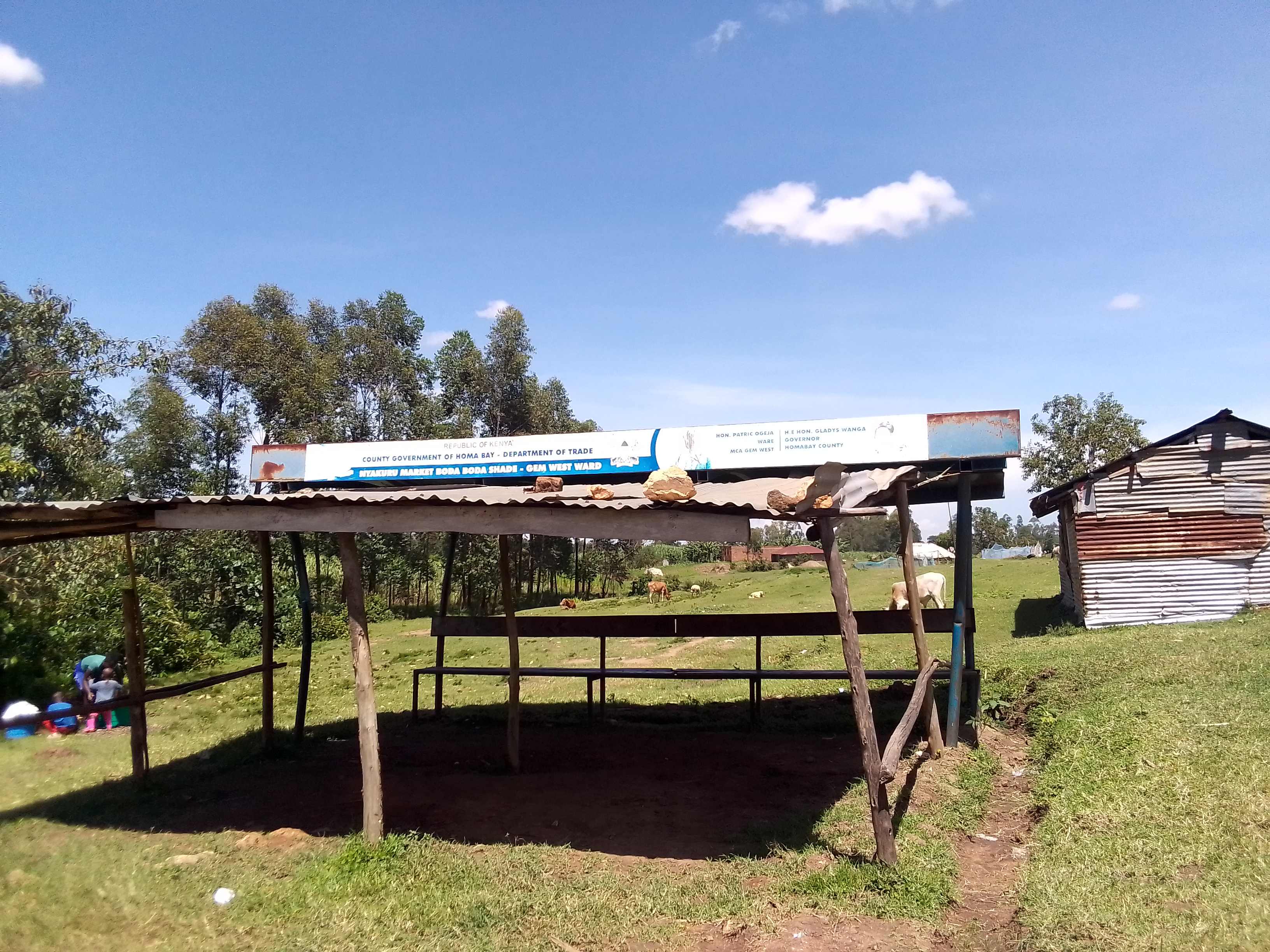 Nyakuru market bodaboda shade