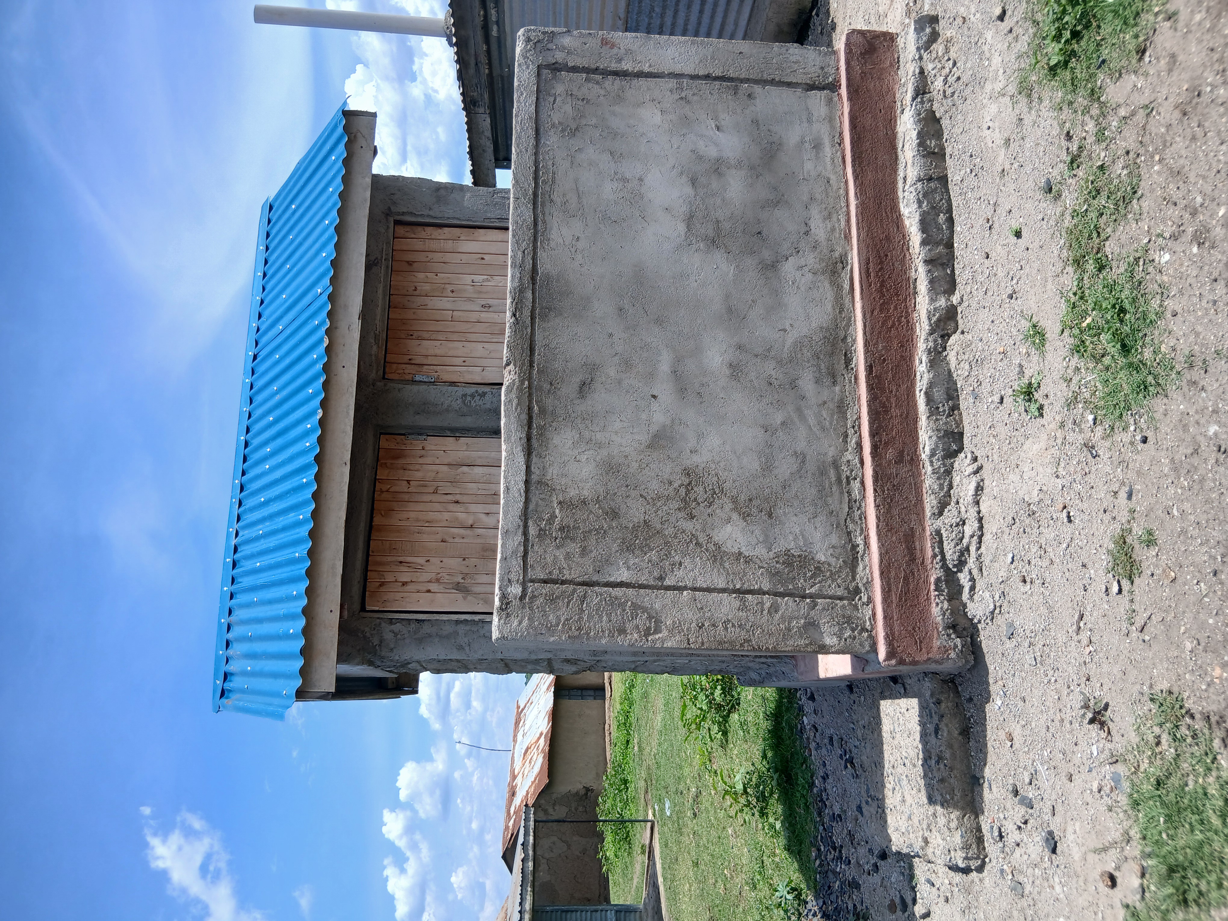 Alara beach 2 door pit latrine