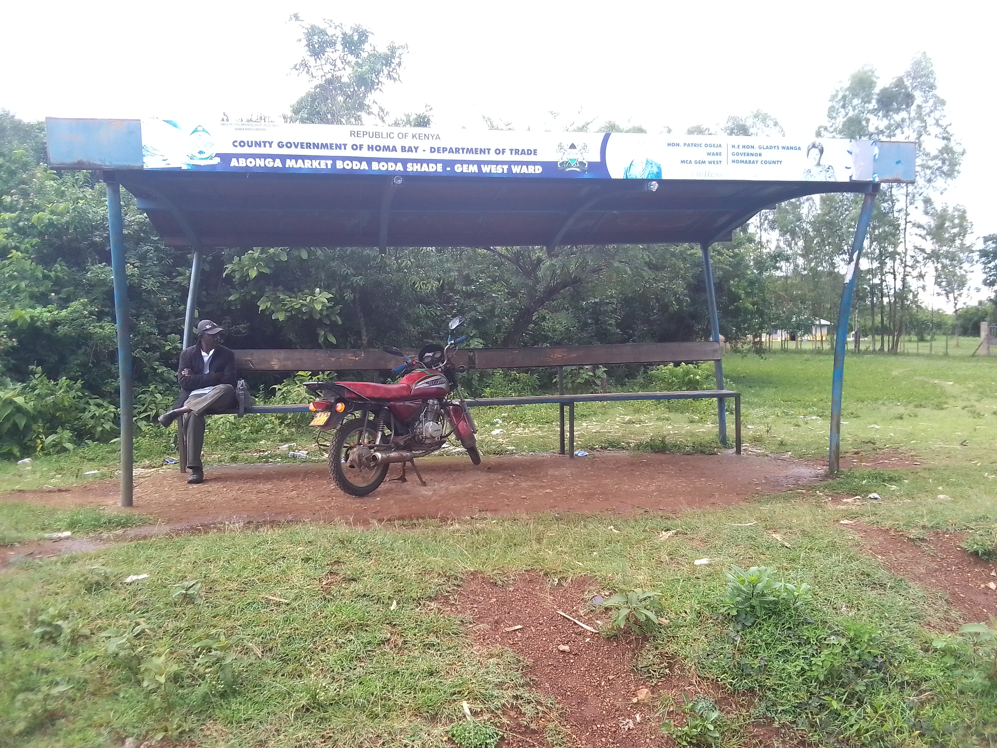 Abonga market bodaboda shade