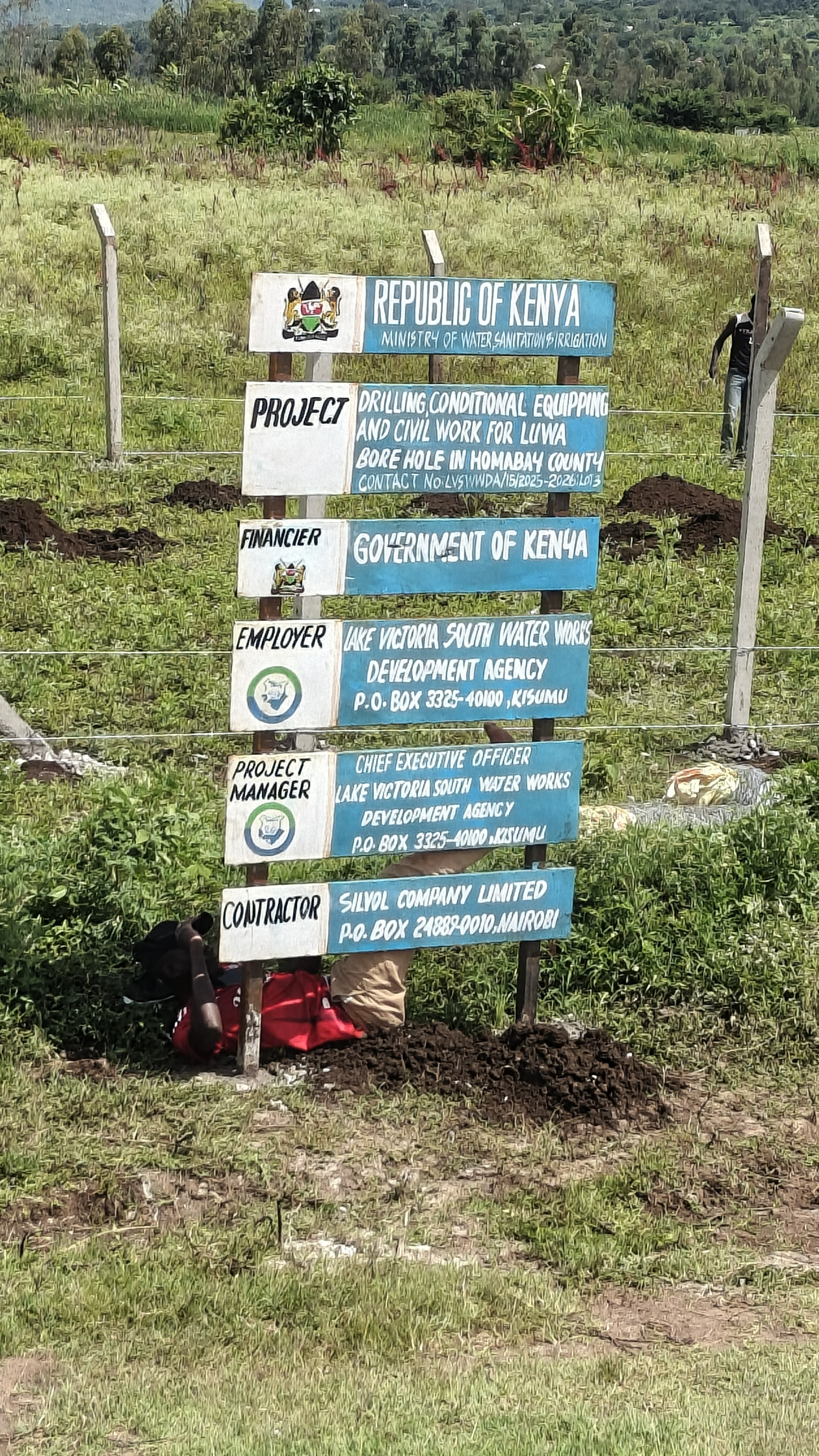 Driling and equiping of Luwa borehole