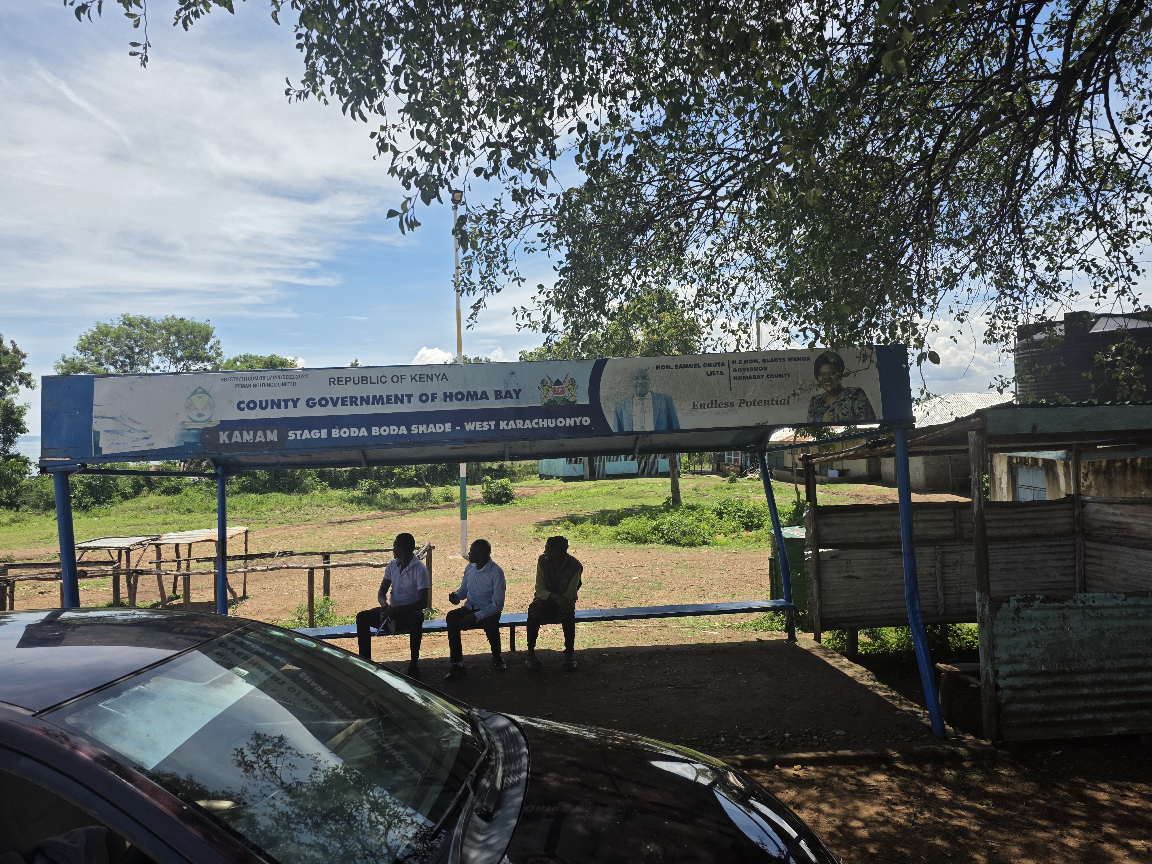 CONSTRUCTION OF A BODA BODA SHADE AT NYALIANGA MARKET