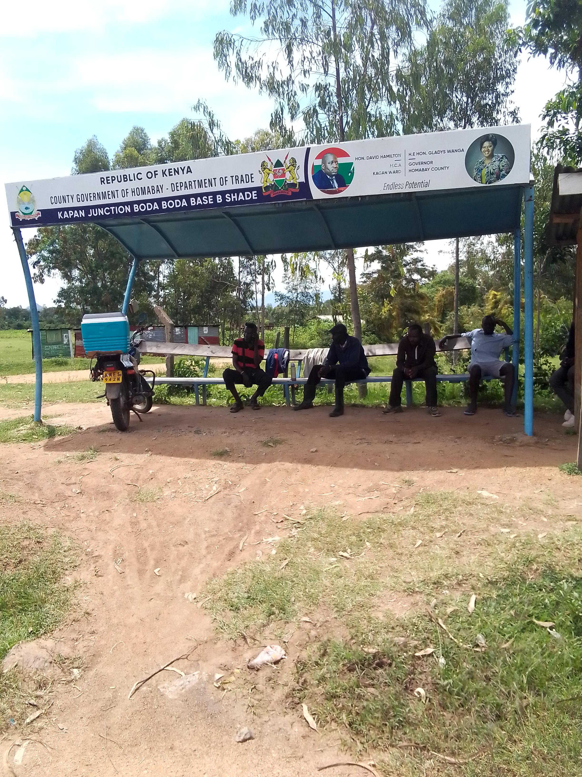 Kapan junction bodaboda shade