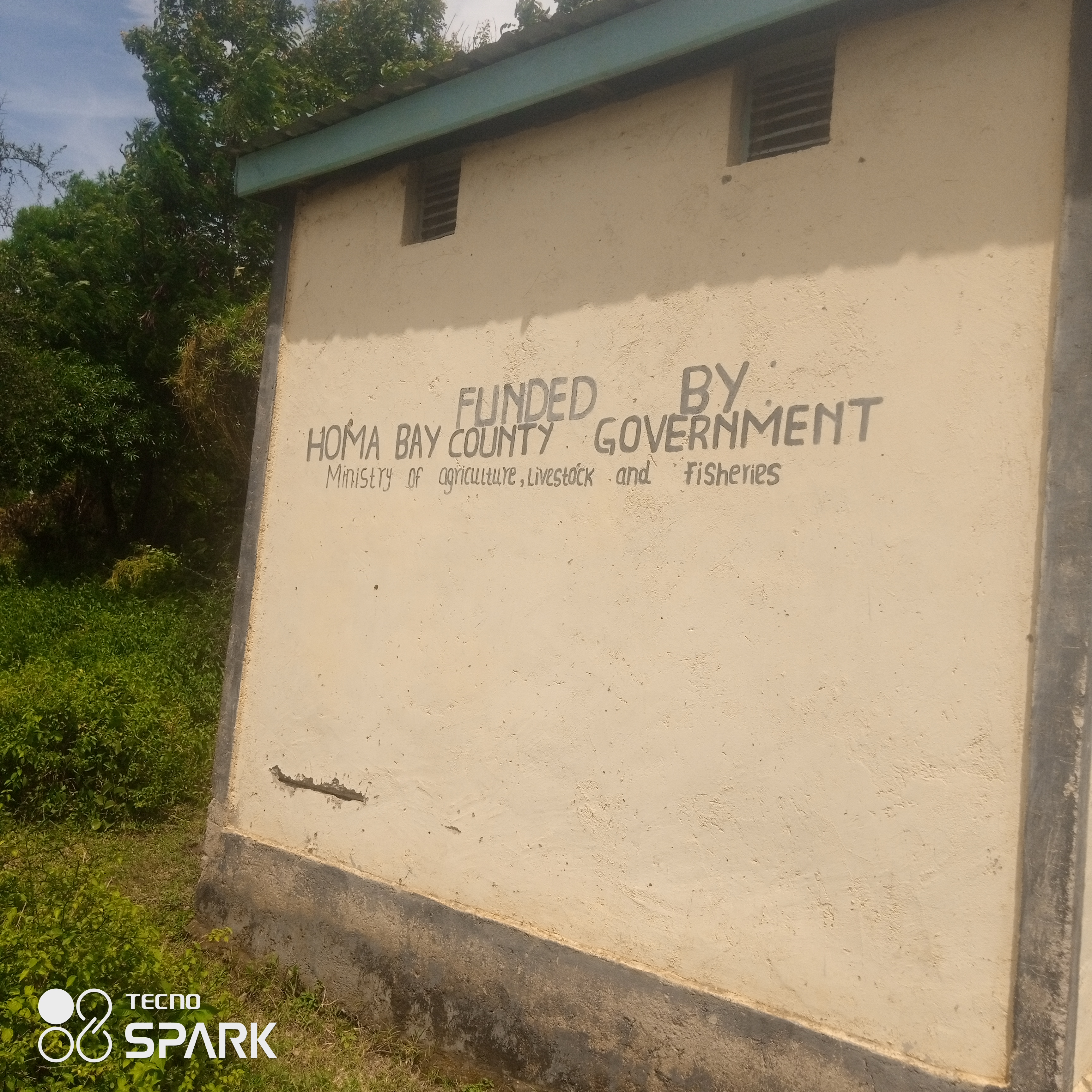 Angalo beach 2 door pit latrine