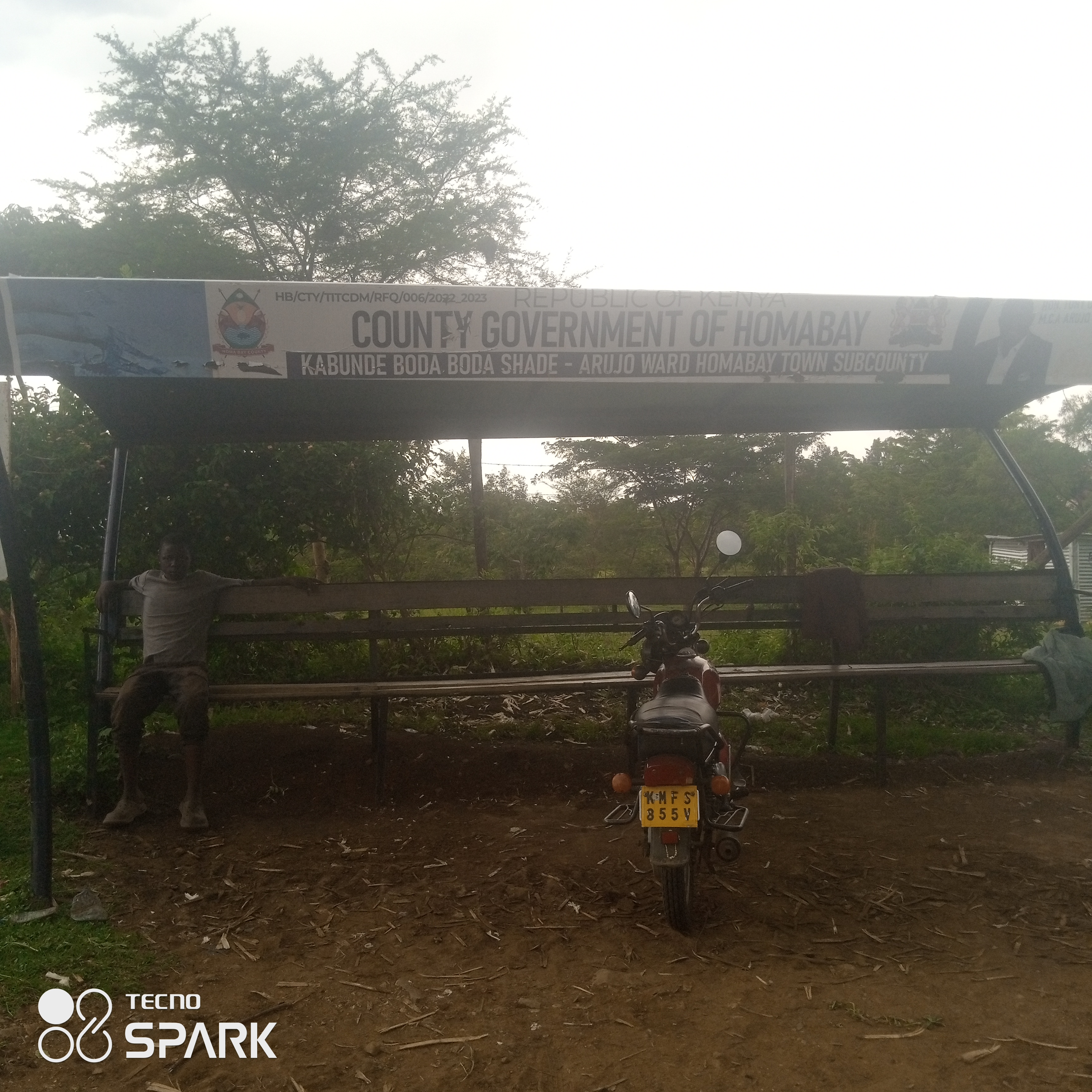 Kabunde bodaboda shade